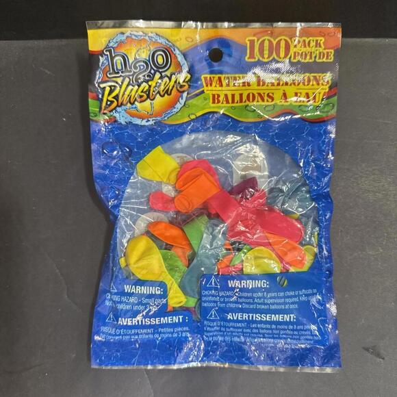 H2O Blasters Water Balloons 100 Count Water Bomb Filler Y2K Classic Old Style - Picture 1 of 13